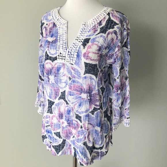 Tropical Tunic Top - Picture 2 of 5